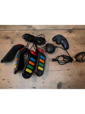 PlayStation Buzz! Quiz Wired Controllers Set With USB Hub Multicolor Buttons